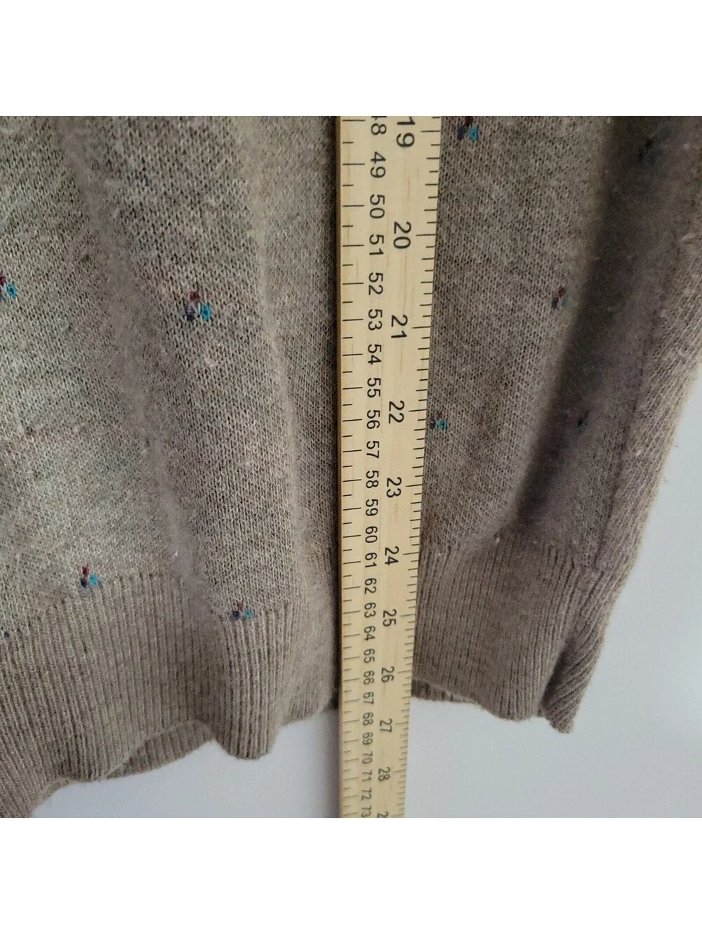 Vintage Robert Bruce Sweater Vest Mens 2XL Tan Fleck V-Neck Made USA Grandpa